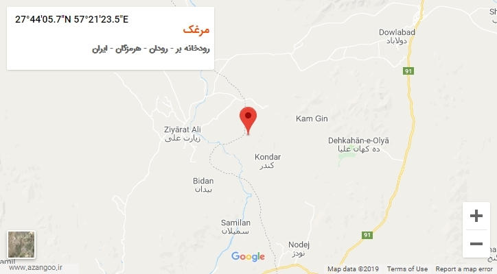 روستای مرغک بر روی نقشه