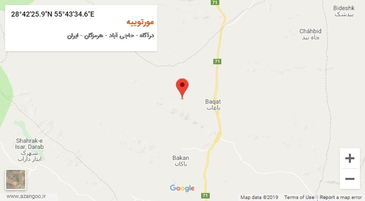 روستای مورتوییه بر روی نقشه