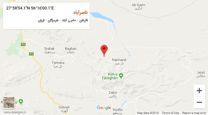 روستای ناصرآباد بر روی نقشه
