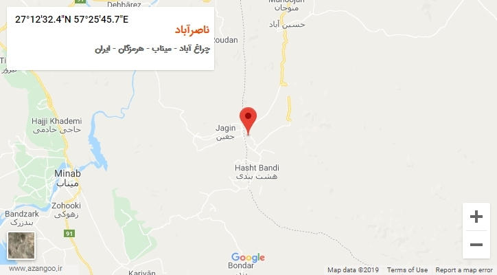 روستای ناصرآباد بر روی نقشه
