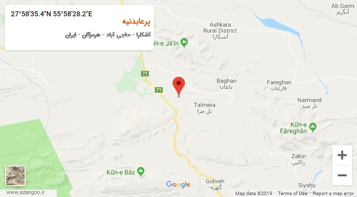 روستای پرعابدنیه بر روی نقشه