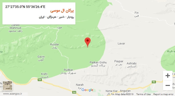 روستای پرکان ال موسی بر روی نقشه