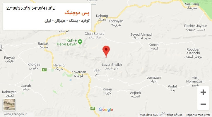روستای پس دوچنبگ بر روی نقشه