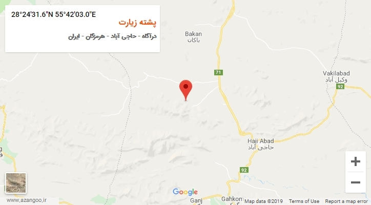 روستای پشته زیارت بر روی نقشه