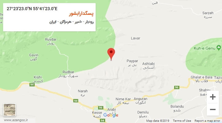روستای پسگدارابشور بر روی نقشه
