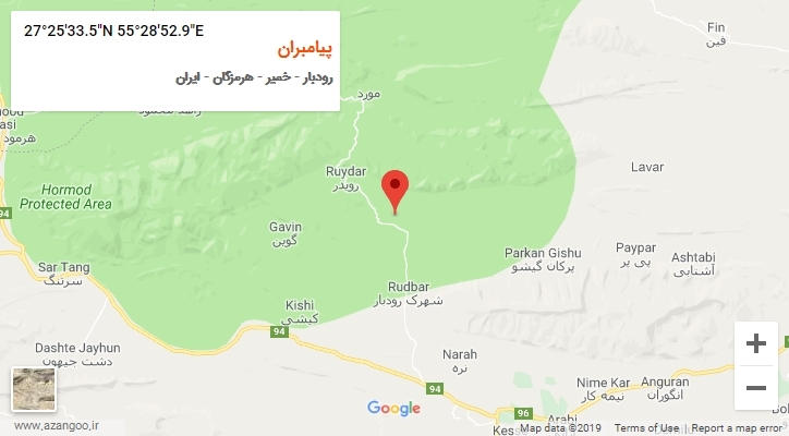 روستای پیامبران بر روی نقشه