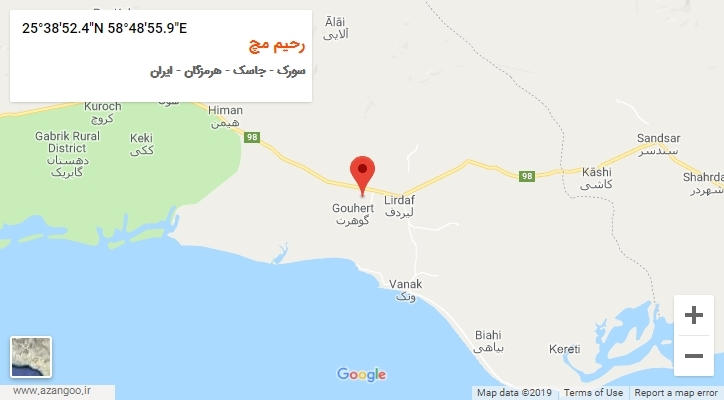 روستای رحیم مچ بر روی نقشه