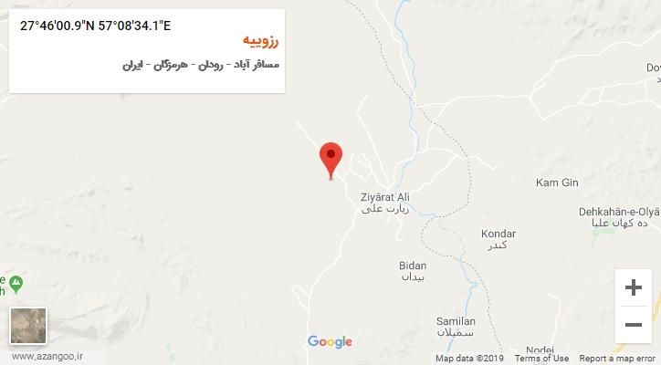 روستای رزوییه بر روی نقشه