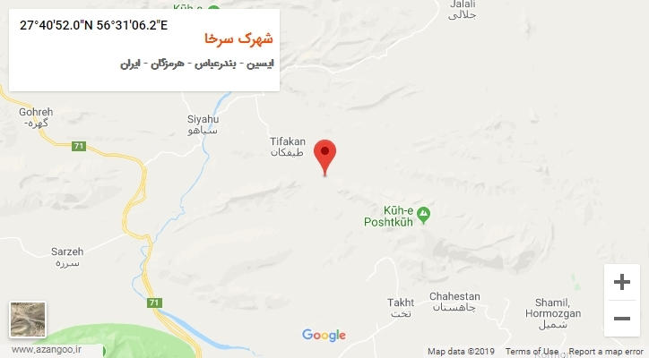 روستای شهرک سرخا بر روی نقشه