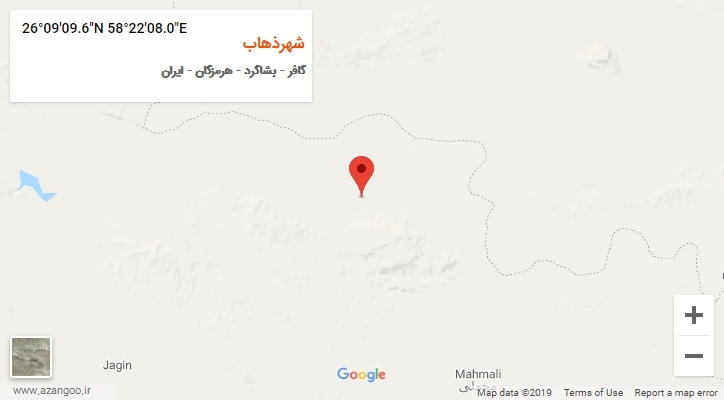 روستای شهرذهاب بر روی نقشه