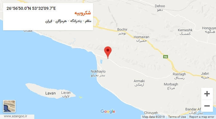 روستای شکروییه بر روی نقشه