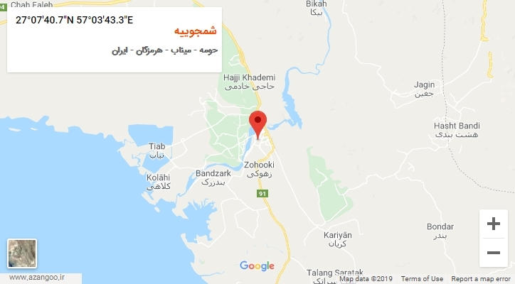 روستای شمجوییه بر روی نقشه