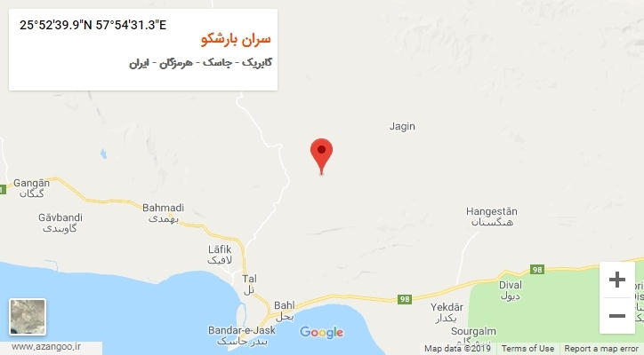 روستای سران بارشکو بر روی نقشه