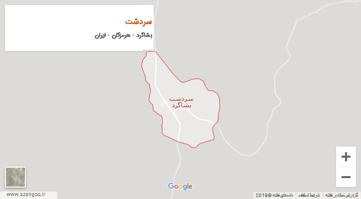 دهستان سردشت بر روی نقشه