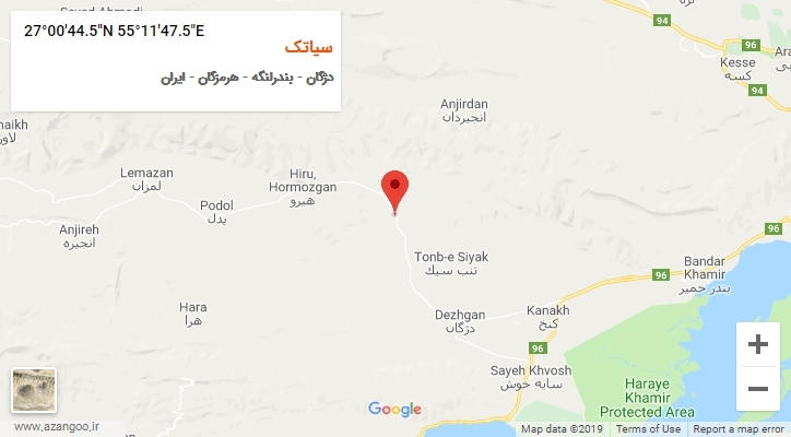 روستای سیاتک بر روی نقشه
