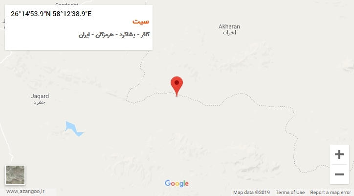 روستای سیت بر روی نقشه