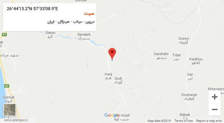 روستای سیت بر روی نقشه
