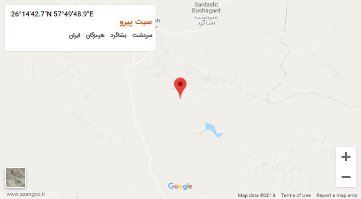 روستای سیت پیرو بر روی نقشه