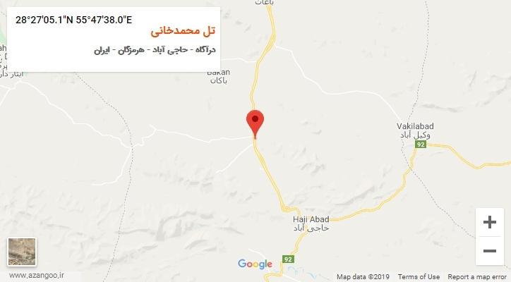 روستای تل محمدخانی بر روی نقشه