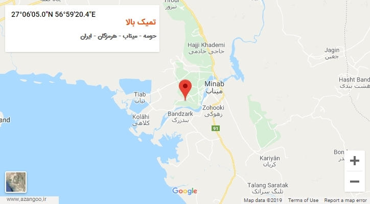 روستای تمیک بالا بر روی نقشه
