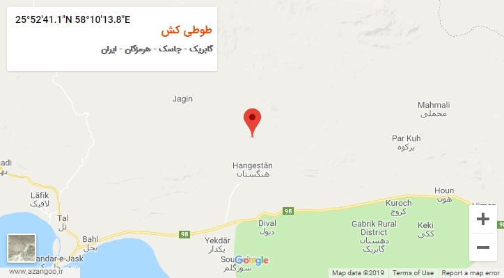 روستای طوطی کش بر روی نقشه
