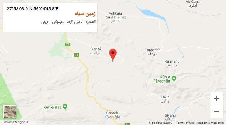 روستای زمین سیاه بر روی نقشه