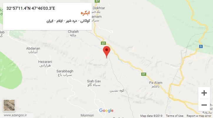 روستای ابکره بر روی نقشه