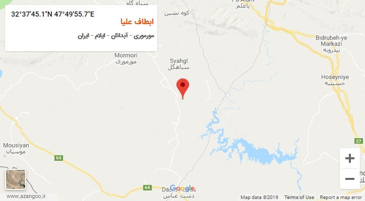 روستای ابطاف علیا بر روی نقشه