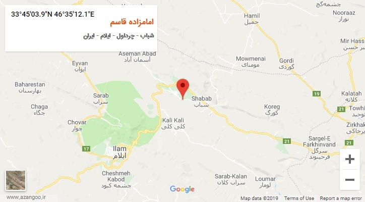 روستای امامزاده قاسم بر روی نقشه