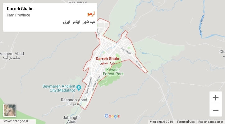 دهستان ارمو بر روی نقشه