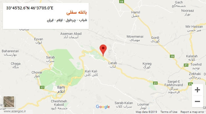 روستای باغله سفلی بر روی نقشه