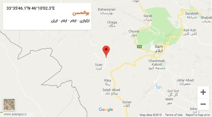 روستای بوالحسن بر روی نقشه