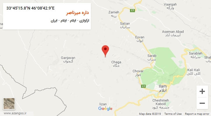 روستای داره میرناصر بر روی نقشه