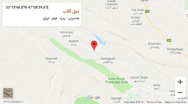 روستای دول گلاب بر روی نقشه
