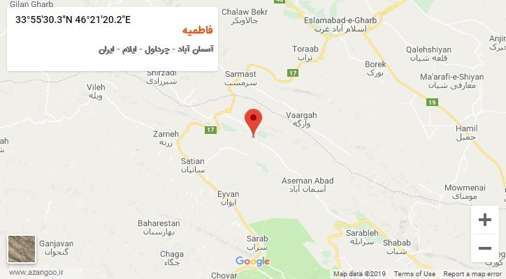 روستای فاطمیه بر روی نقشه