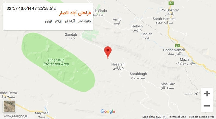 روستای فراهان آباد انصار بر روی نقشه