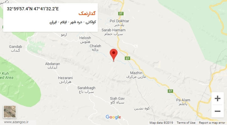 روستای گدارنمک بر روی نقشه