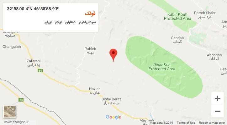 روستای قولک بر روی نقشه
