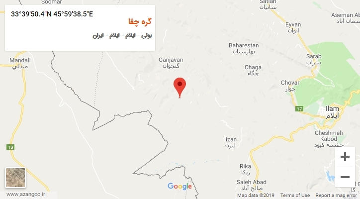 روستای گره چقا بر روی نقشه