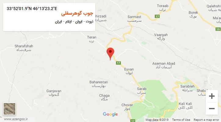 روستای جوب گوهرسفلی بر روی نقشه