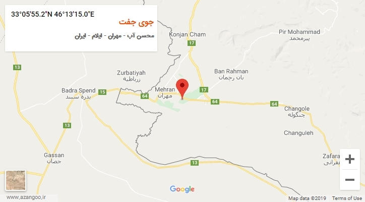 روستای جوی جفت بر روی نقشه