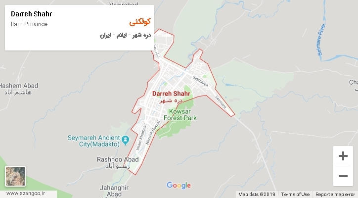 دهستان کولکنی بر روی نقشه