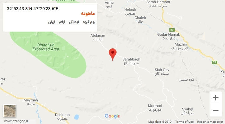 روستای ماهوته بر روی نقشه
