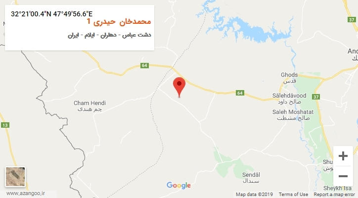 روستای محمدخان حیدری 1 بر روی نقشه