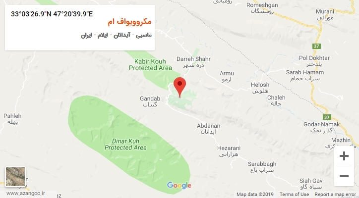 روستای مکروویواف ام بر روی نقشه