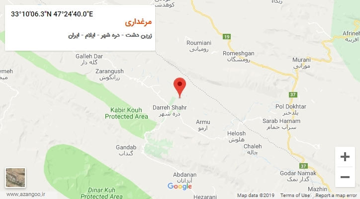 روستای مرغداری بر روی نقشه