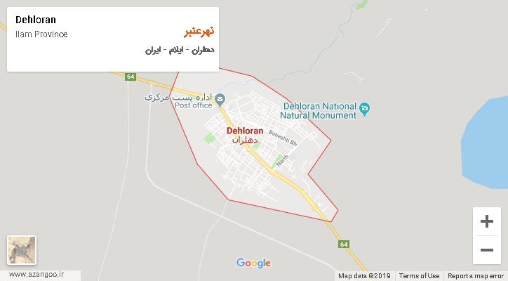 دهستان نهرعنبر بر روی نقشه