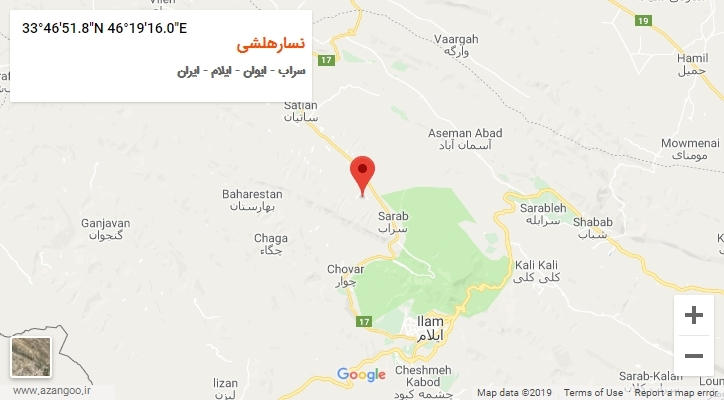 روستای نسارهلشی بر روی نقشه