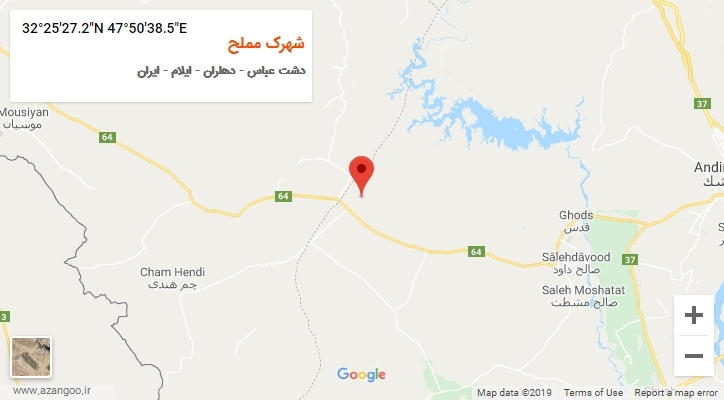 روستای شهرک مملح بر روی نقشه