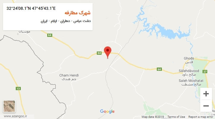 روستای شهرک مطارفه بر روی نقشه